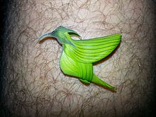 گل پرنده سبز